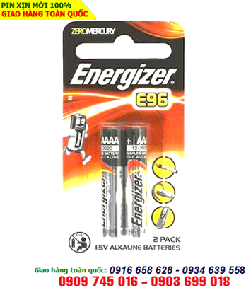 Pin AAAA Alkaline 1.5v Energizer E96, LR8D425 chính hãng Energizer (Vỉ hình bo tròn cho thị trường Châu Á )